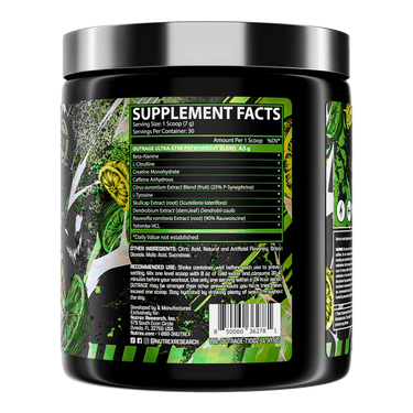 Outrage Ultra Stim Pre-Entrenamiento (Nutrex)